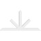 Ekena Millwork Saratoga Architectural Grade PVC Gable Bracket, 96"W x 48"H x 4"D x 6"F, 12/12 Pitch GBP096X48X0406SAR00 - alternate 2